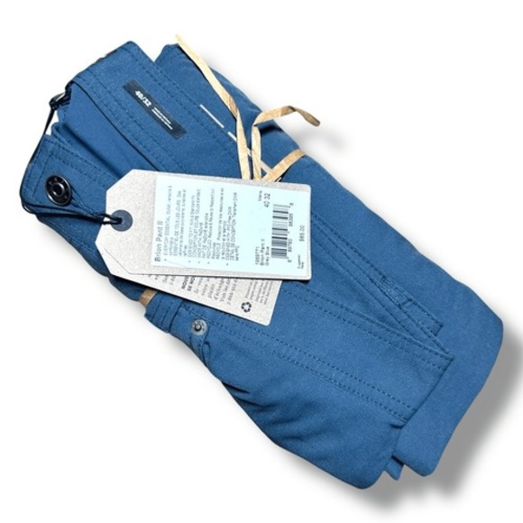 NWT‎ - prAna Brion Pants II Men's Size 40x32 Grey Blue Trousers - Picture 15 of 16